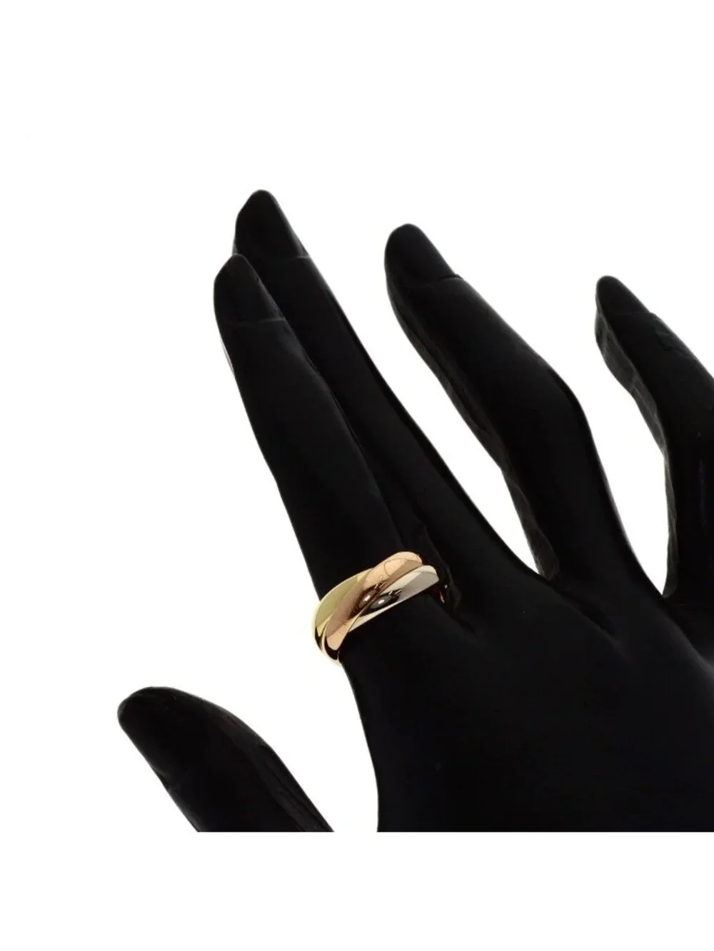 Cartier Trinity 50 Ring 18k Yellow Gold 18k White Pink